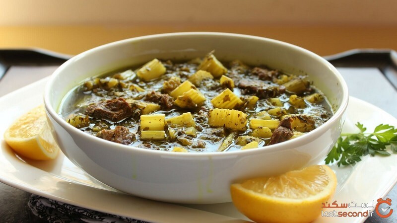 خورش ریواس مشهدی غذاهای مشهدی