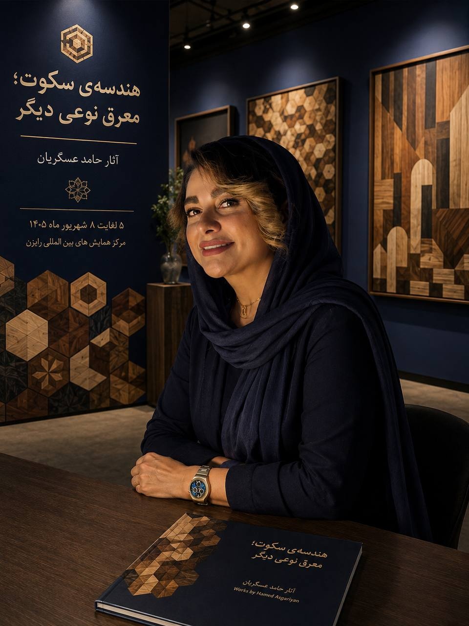 هندسهای از دل چوبهای خشکیده؛ روایت حامد عسگریان از زبانی تازه در معرق معاصر هندسهای از دل چوبهای خشکیده؛ روایت حامد عسگریان از زبانی تازه در معرق معاصر